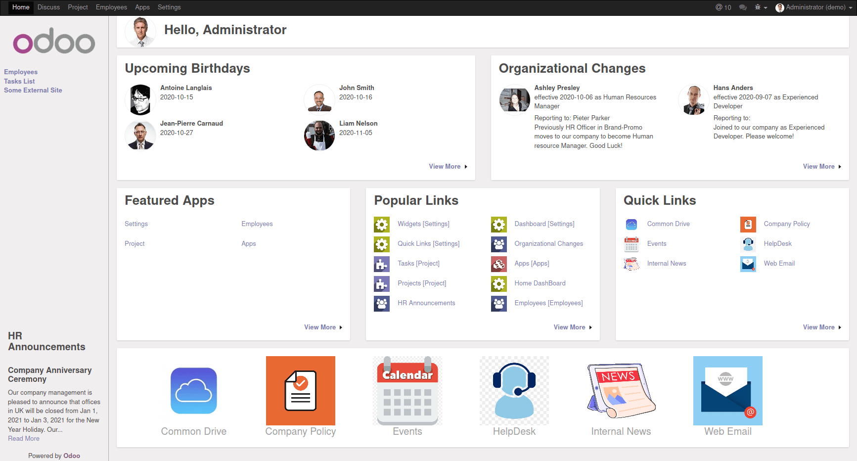 Dashboard Layout Example 2