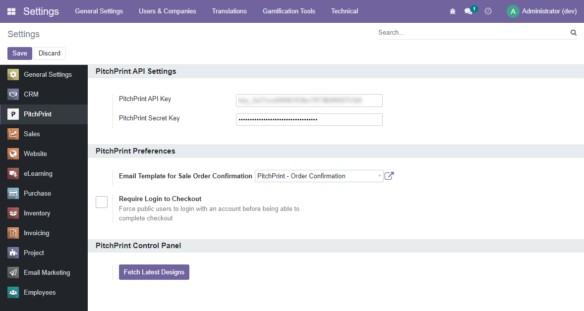 Settings Settings