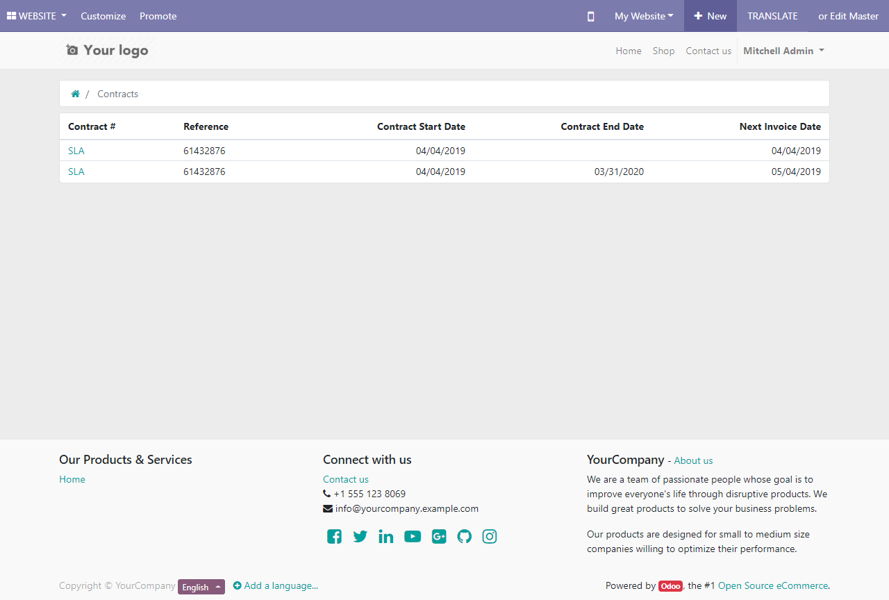 Contracts Portal