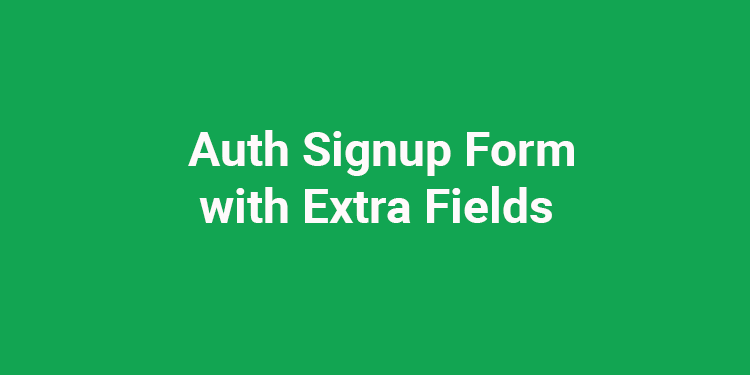 Auth Signup Form