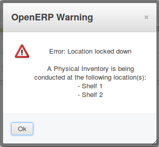 Inventory lock down