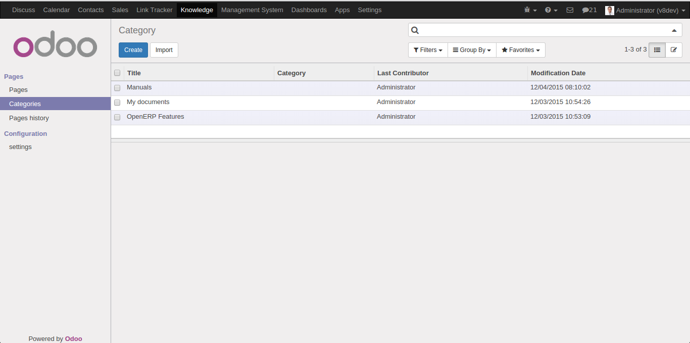 Documentation Page