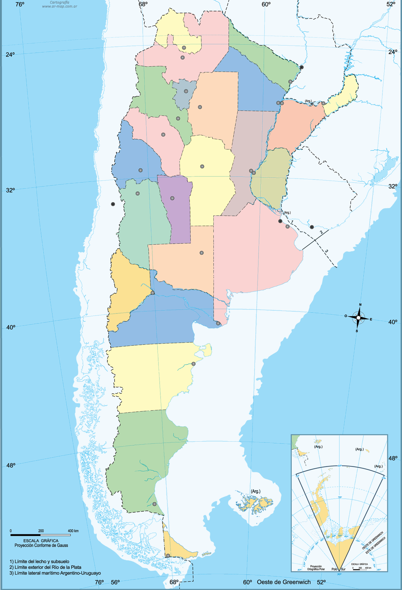 Base Argentina's States (aka Provinces)